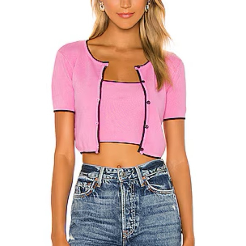 Pink Button-Front set